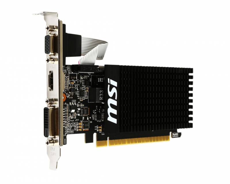  MSI NVIDIA  GeForce GT 710 GT 710 2GD3H LP 2 DDR3, Low Profile,  Ret
