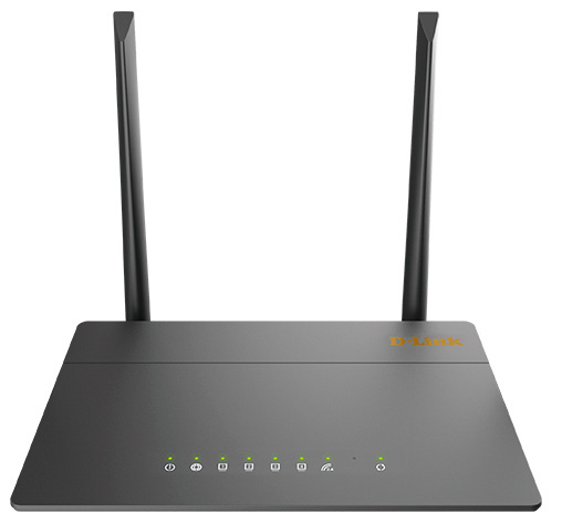 Wi-Fi роутер D-Link DIR-615/GFRU,  N300,  черный [dir-615/gfru/r2a]
