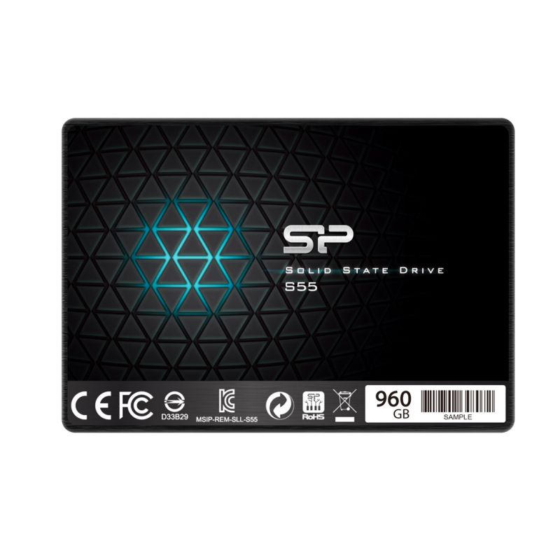 SSD  Silicon Power Slim S55 SP960GBSS3S55S25 960, 2.5, SATA III,  SATA [SP960GBSS3S55S25]