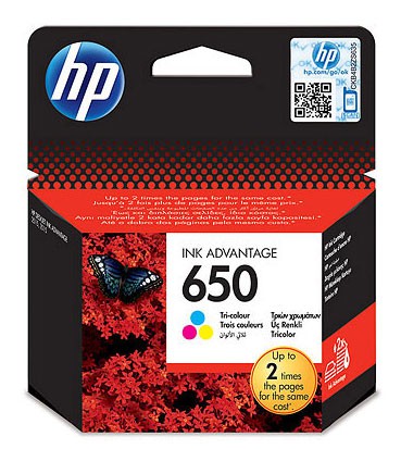  HP 650 Tri-colour Ink Cartridge