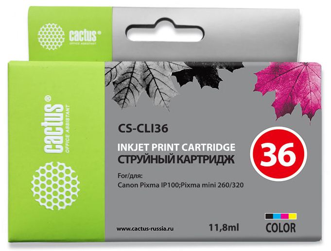   Cactus CS-CLI36  (11.8)  Canon Pixma iP 100/ MiNi 260
