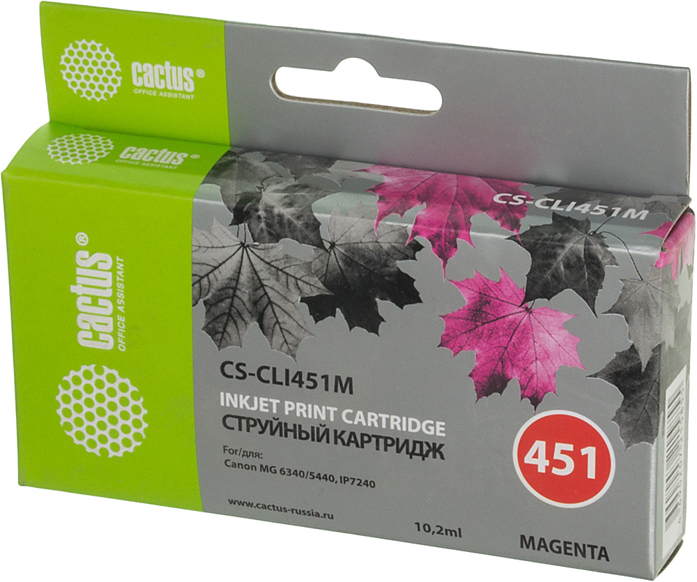   Cactus CS-CLI451M  (10.2)  Canon MG6340/5440/IP7240