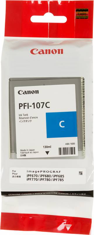  Canon PFI-107C, (  11/2023),  / 6706B001
