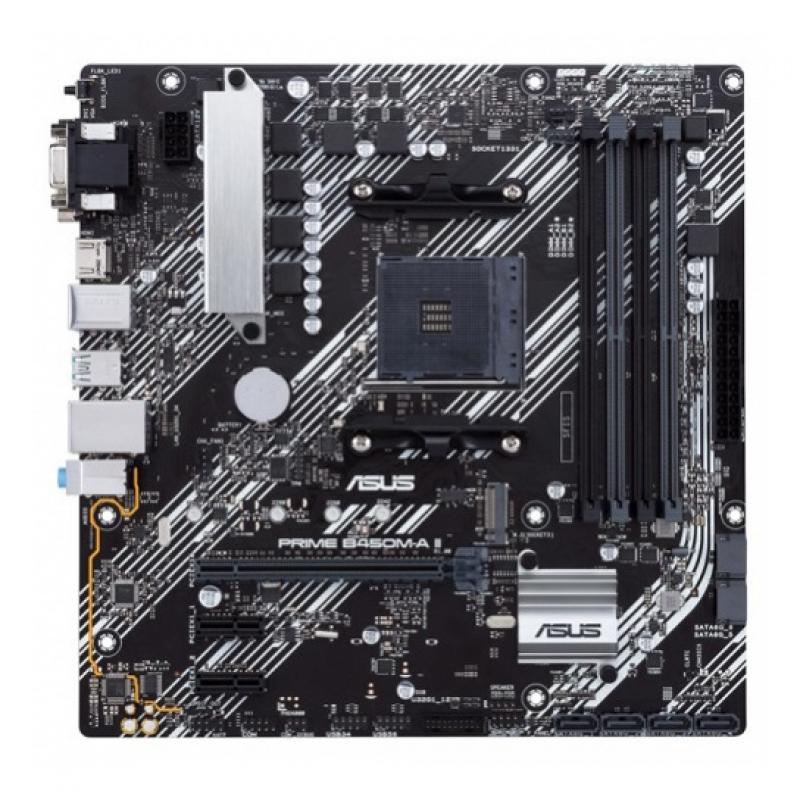 ����������� ����� ASUS PRIME B450M-A II, SocketAM4, AMD B450, mATX, Ret [PRIME B450M-A II]