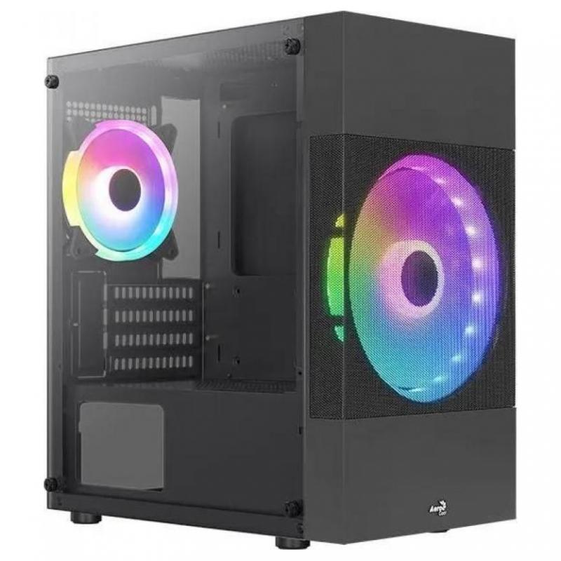 ������ mATX Aerocool Atomic Lite-G-BK-v2, Mini-Tower, ��� ��,  ������ [accs-pv33123.11]