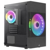 ������ mATX Aerocool Atomic Lite-G-BK-v2, Mini-Tower, ��� ��,  ������ [accs-pv33123.11]