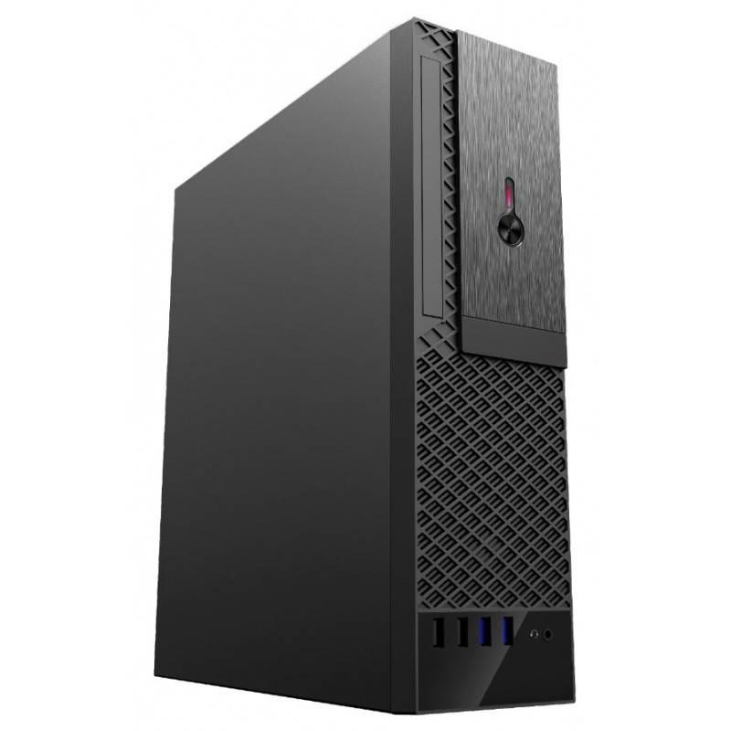 ������ Foxline FL-1001 mATX case, black, w/PSU TFX 300W, w/2xUSB2.0+2xUSB3.0, w/1xcombo audio, w/pwr cord, w/ 8cm FAN