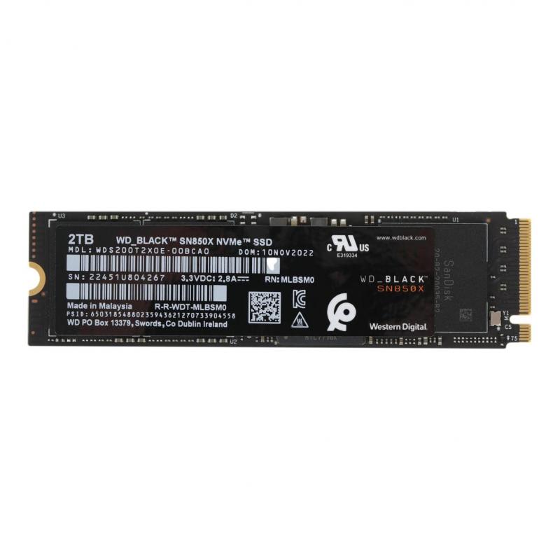 SSD ���� WD M,2 2280 2TB BLACK WDS200T2X0E WDC [WDS200T2X0E]