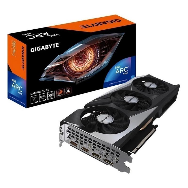 ���������� GIGABYTE INTEL  ARC A380 GV-IA380GAMING OC-6GD 6�� Gaming, GDDR6, OC,  Ret [GV-IA380GAMING OC-6GD]