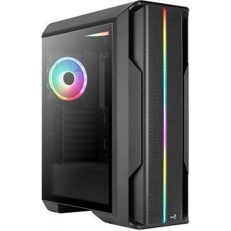 ������ ATX Aerocool Splinter Duo-G-BK-v1, Midi-Tower, ��� ��,  ������ [accm-pb26033.11]
