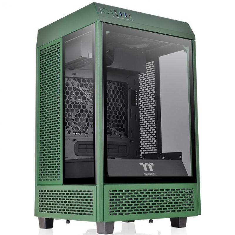 ������ miniITX Thermaltake The Tower 100 Racing Green, Mini-Tower, ��� ��,  ������ [ca-1r3-00scwn-00]