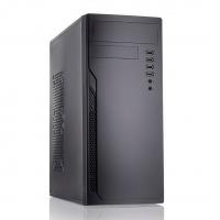 Case Foxline FL-733R-FZ450R-U32-NRP mATX case, black, w/PSU 450W 12cm, w/2xUSB2.0, w/2xUSB3.0, w/P-lock, w/E-lock support, w/rear LED lighting button,w/top handle, w/pwr cord, w/o FAN