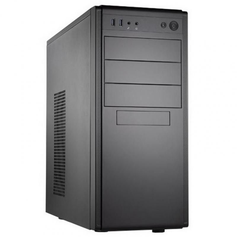 ������ ATX Foxline FL-886-FL500S-U32 ATX case, black, w/PSU 500W 12cm, w/2xUSB3.0, w/ pwr cord, w/o FAN