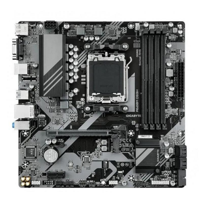 ����������� ����� Gigabyte A620M DS3H, Socket AM5, AMD A620, 4xDDR5-5200, mATX, RTL