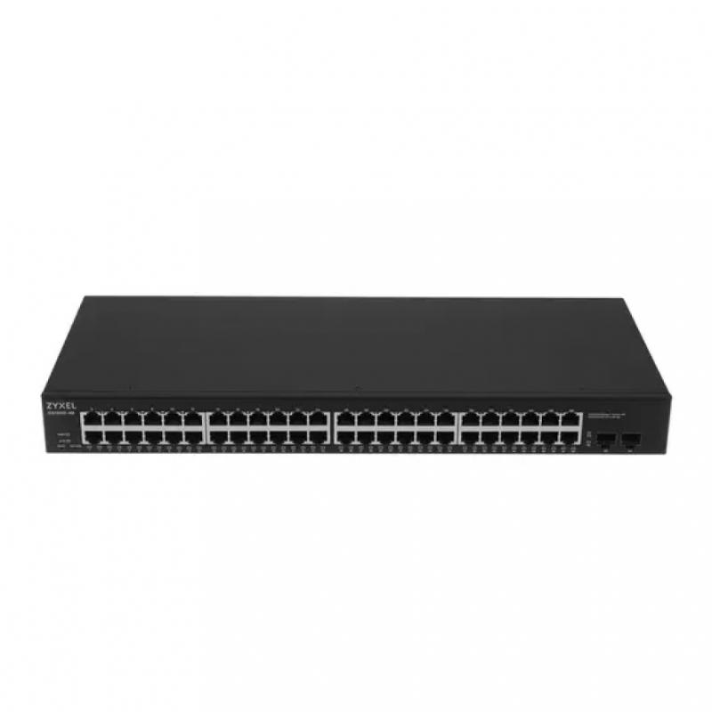 ���������� Zyxel GS1900-48 Smart L2 switch rack 19, 48xGE, 2xSFP, factory reset button [GS1900-48-EU0102F]