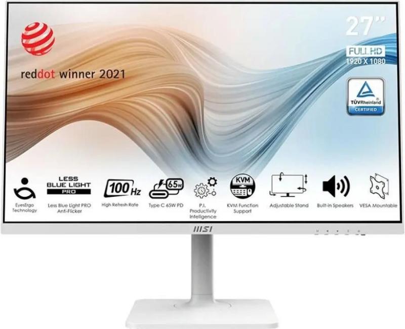 27''  MSI Modern MD272XPW,  1920x1080,  IPS,  100,  1HDMI,  1DP,   [9s6-3pb19h-099]