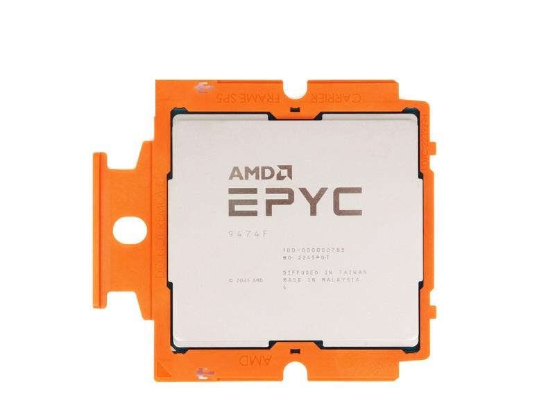 ��������� AMD EPYC 9474F 3.6GHZ BASE / 4.1GHZ MAX, SP5 SOCKET, OEM (100-000000788)