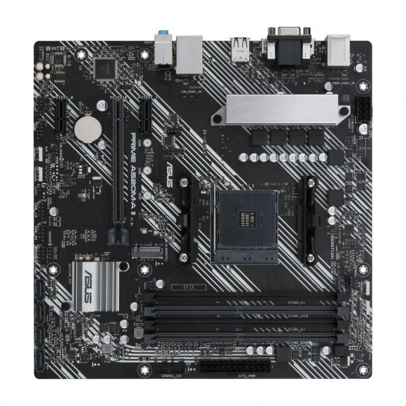 ����������� ����� ASUS PRIME A520M-A II, CSM (AM4, A520, 4xDDR4, mATX, VGA, DP, HDMI) (PRIME A520M-A II, CSM)