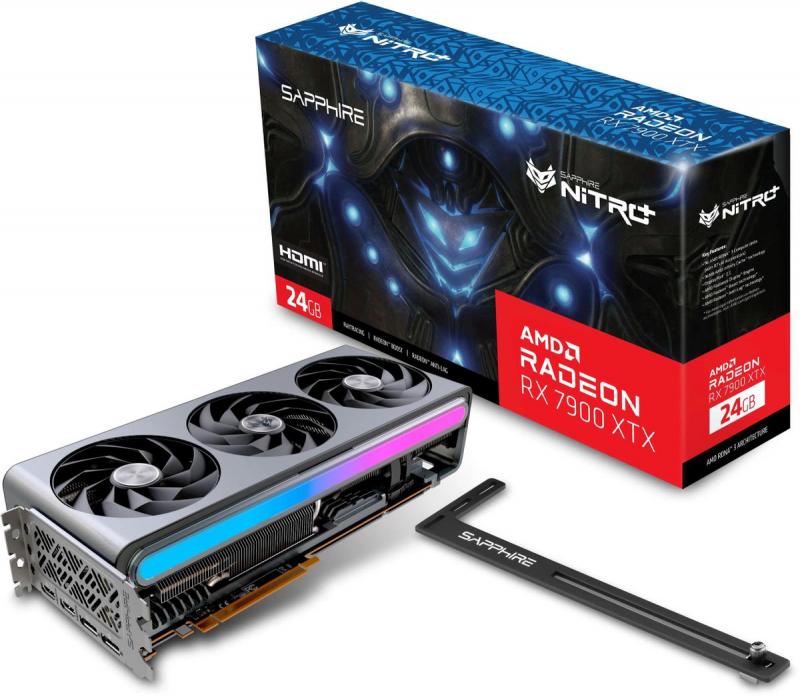  Sapphire AMD  Radeon RX 7900XTX 11322-01-40G NITRO+ RX 7900 XTX GAMING OC VAPOR-X 24 Nitro+, GDDR6, OC,  Ret [11322-01-40G]