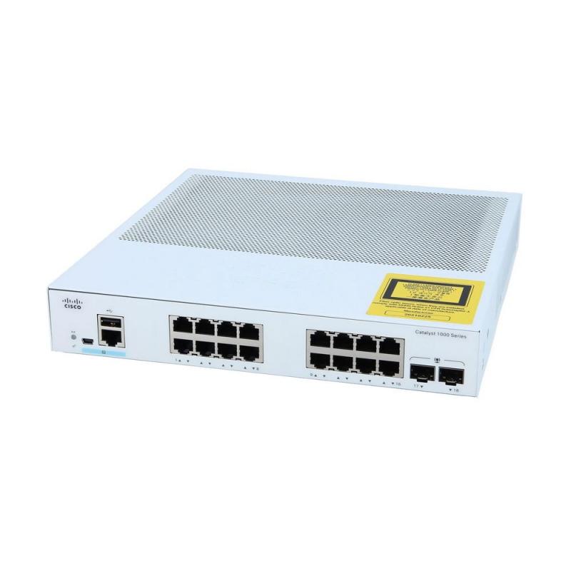  CISCO Catalyst 1000 16x GbE RJ-45, 2x1G SFP Fanless, [C1000-16T-2G-L]
