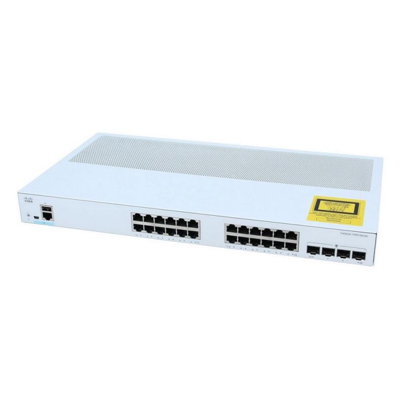  CISCO Catalyst 1000 24x 10/100/1000 Ethernet ports RJ-45, 4x 10G SFP+ uplinks , Fanless, [C1000-24T-4X-L]