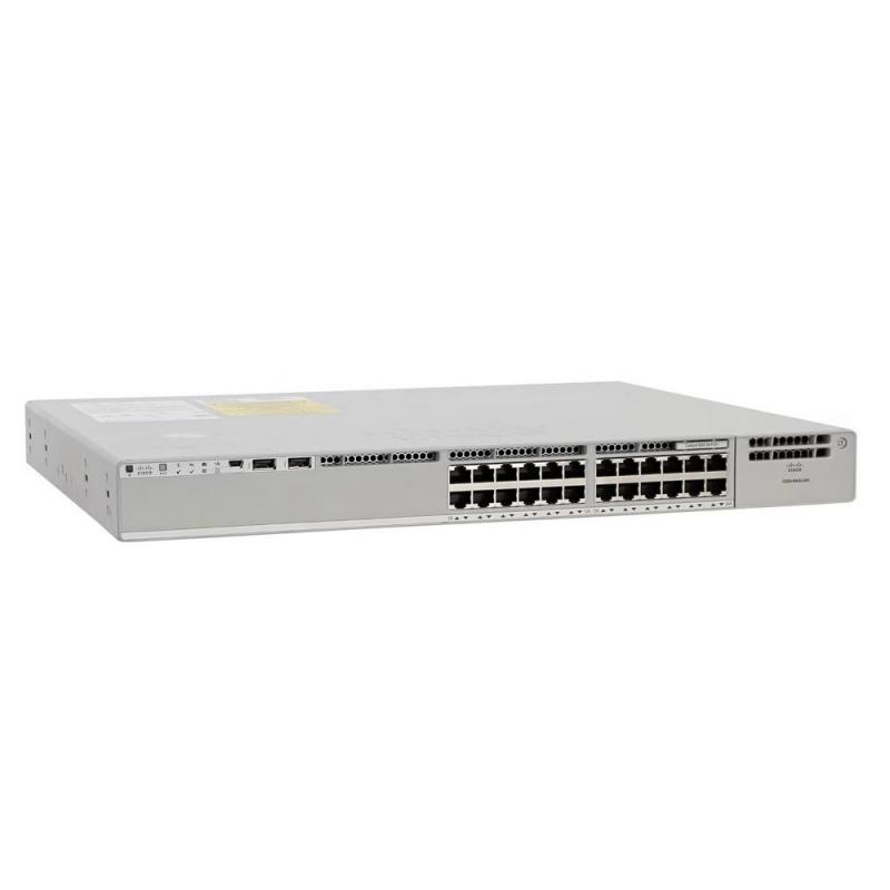  CISCO Catalyst 9300, 24-port 1Gb copper with modular uplinks, PS 1x350W, Network Essentials, [C9300-24T-E]