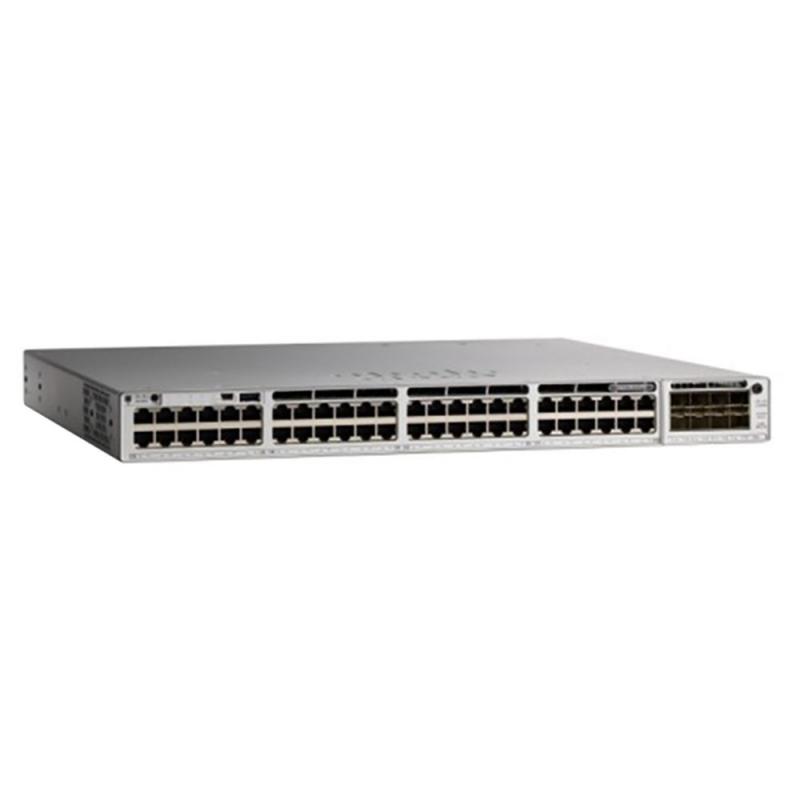  CISCO Catalyst 9300, 48-port (36 ports 100M/1G/2.5G + 12 ports Multigigabit 10G/5G/2.5G/1G/100M) copper with modular uplinks, UPOE, 1x PS 1100W (upto 2), Network Advantage, [C9300-48UXM-A]