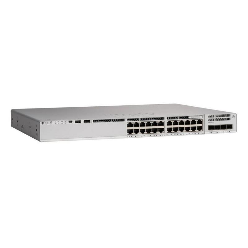  CISCO Catalyst 9300L, 24-port 1G copper with fixed 4x1Gb SFP uplinks, PoE+, DNA Network Advantage Lic , [C9300L-24P-4G-A]