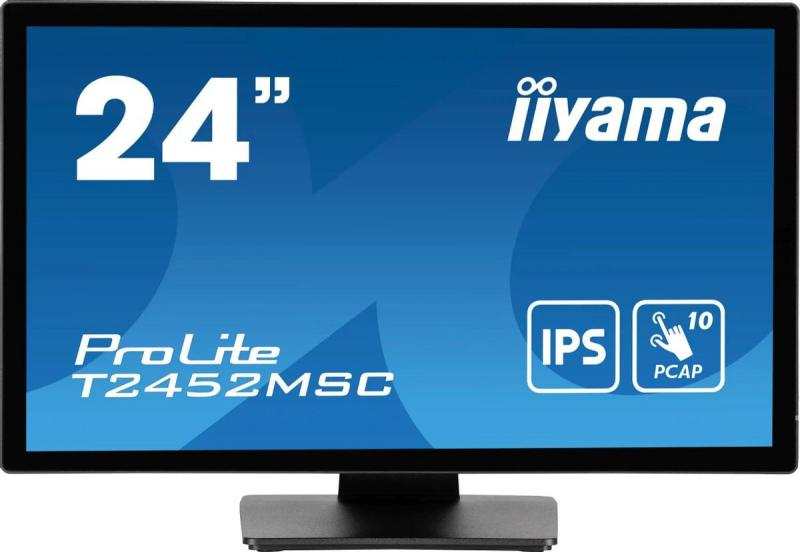 ������� Iiyama ProLite T2452MSC-B1 c��������, 23.8, IPS, 60 ��, 1920x1080, 16:9, ������ [T2452MSC-B1]