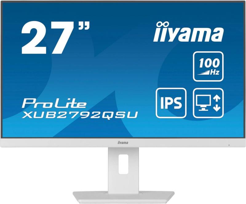 27''  Iiyama ProLite XUB2792QSU-W6,  2560x1440,  IPS,  100,  1HDMI,  1DP,  
