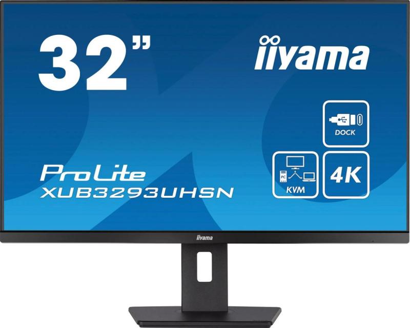 31.5''  Iiyama XUB3293UHSN-B5,  3840x2160,  IPS,  1HDMI,  1DP,  