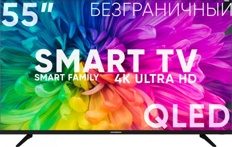 QLED  Soundmax SM-QLED55T21SU UHD Smart