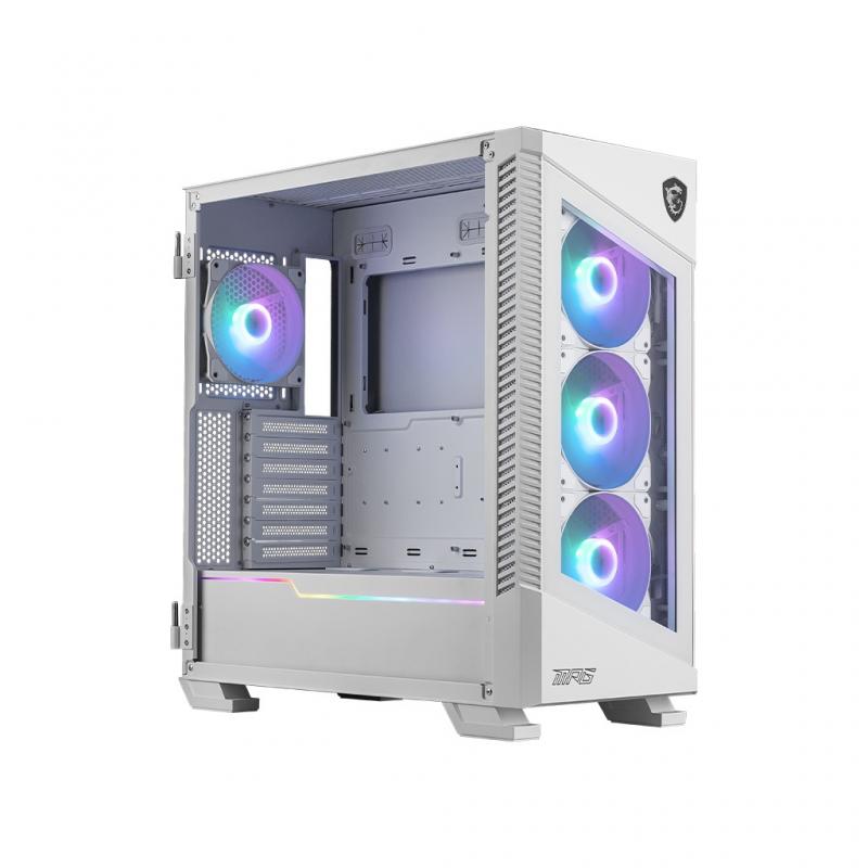 ������ MSI MPG VELOX 100R WHITE, Global, 2xUSB 3.0, 1xType C, 4x120mm ARGB Fan, ARGB [306-7G18W22-809]