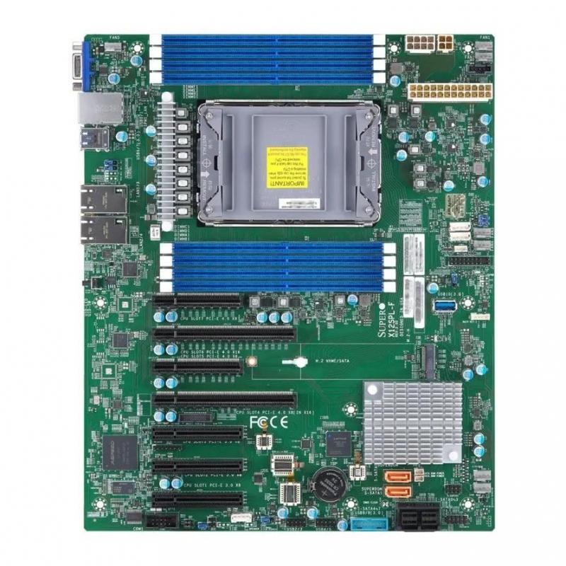 ����������� ����� SuperMicro MBD-X12SPL-F-B 3rd Gen Intel�Xeon�Scalable processors,Single Socket LGA-4189(Socket P+)supported,CPU TDP supports Up to 270W TDP,Intel� C621A,Up to 2TB 3DS ECC RDIMM,DDR4-3200MHz Up to 2TB Intel�Optane�Persistent Memory, in 8