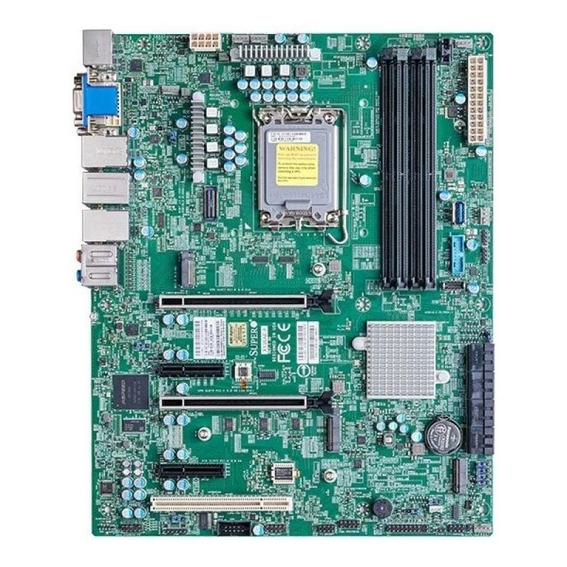 ����������� ����� SuperMicro MBD-X13SAE-F-B W680 LGA1700 No Memory 12th Generation Intel� Core� i3/i5/i7/i9 Processors, Single Socket LGA-1700 supported, CPU TDP supports Up to 125W TDP Intel� W680 2 PCI-E 5.0 x16 slots (16/NA or 8/8)2 PCI-E 3.0 x4 1 - 5V