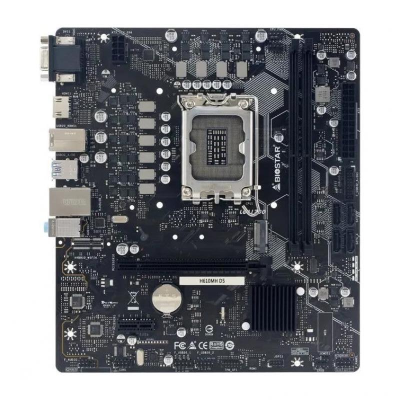 ����������� ����� Biostar H610MH D5, LGA 1700, Intel H610, mATX, Ret [H610MH D5]