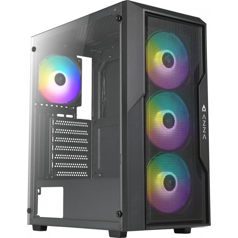 ������ ATX AZZA Fighter, Midi-Tower, ��� ��,  ������ [csaz-290 fighter]