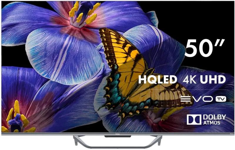��������� HAIER 50 Smart TV S4, QLED, 4K Ultra HD, �����, Android TV