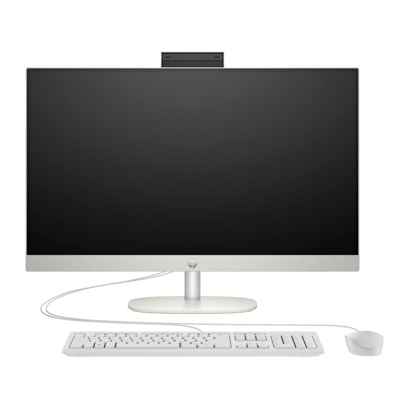  HP All-in-One 27-cr1003nh  27'', Intel Core Ultra 7 155U (2Ghz)/16Gb/512Gb SSD/Int:Intel Iris X/(1920x1080)/Starry White/DOS + Eng kbd,  mouse [A0CM0EA]