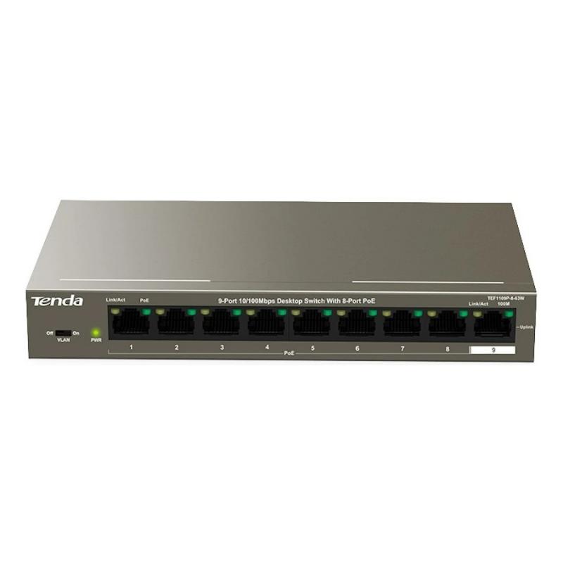 ���������� TENDA TEF1109P-8-63W, �������������