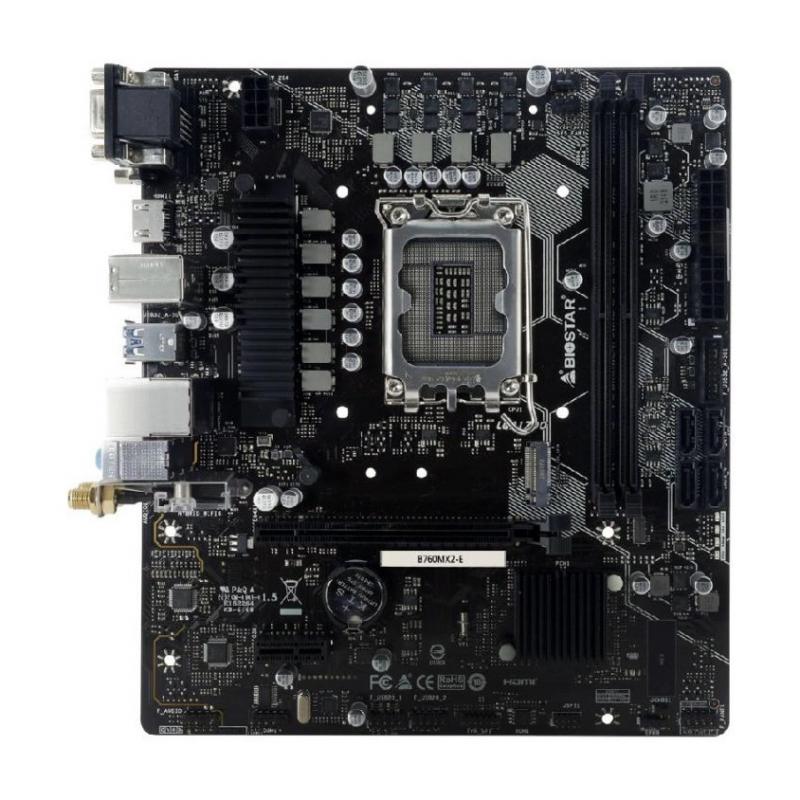 ����������� ����� Biostar B760MX2-E, LGA 1700, Intel B760, mATX, Ret [B760MX2-E]