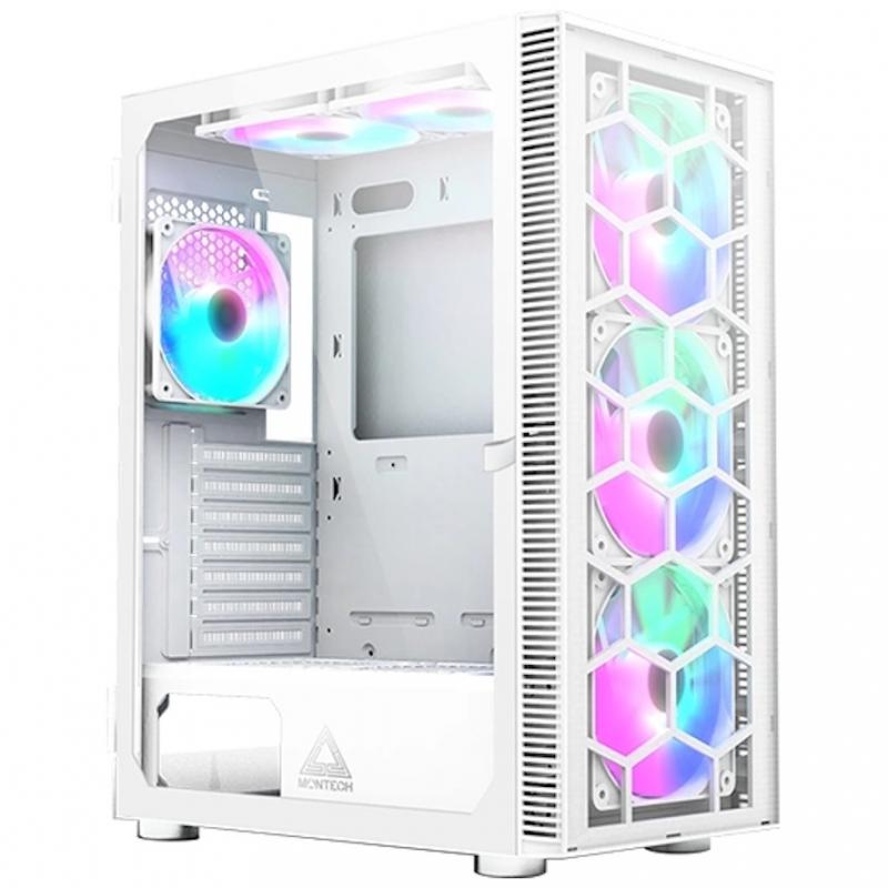 ������ ATX MONTECH X3 Glass, Midi-Tower, ��� ��,  ����� [x3 glass wh]