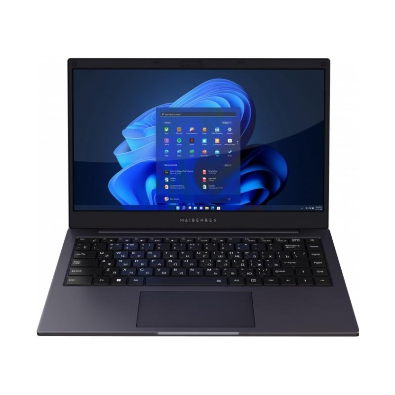 ������� Maibenben Smart S14A--iN10UM 14''(1920x1080 (�������) IPS)/Intel N-series N100(0.8Ghz)/8GB/512PCISSDGb/Intel UHD Graphics/Cam/BT/WiFi/38WHr/war 1y/1.45kg/Dark Blue/Linux + Screen 60Hz, 250nits, 16:9 [S14A-iN10UMB1SLURE0]
