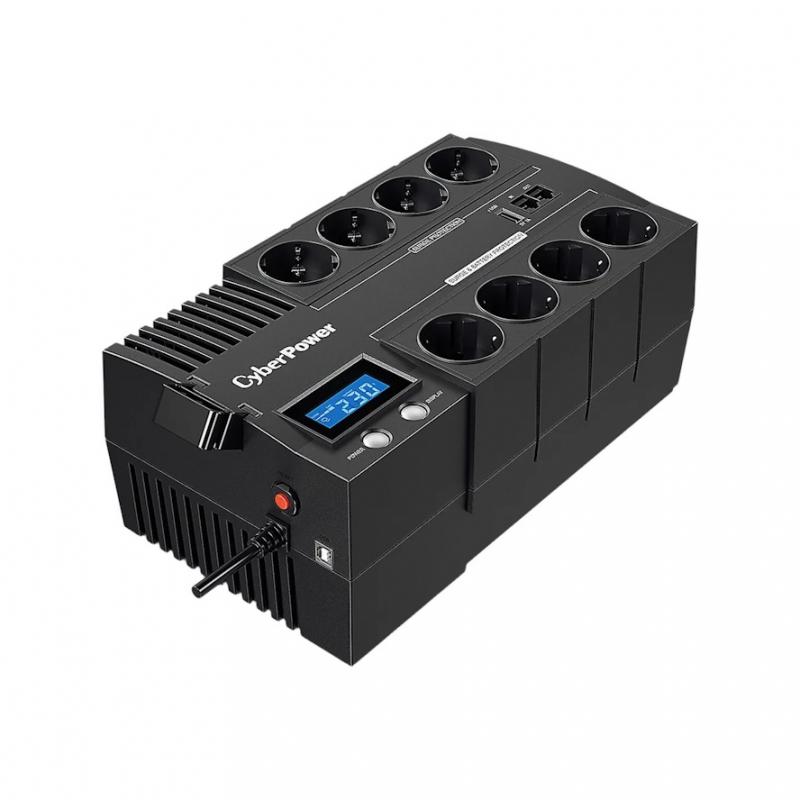 (���) CyberPower  BR700E, Line-Interactive, 700VA/420W,  8 (4+4) Schuko �������, USB. / CBR-BR700EA / UPS CyberPower BR700E, Line-Interactive, 700VA/420W, 8 (4+4) Schuko sockets, USB. [BR700E]