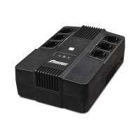 ��� POWERMAN Brick 600, �������-�������������, 600��, 360��,   3 ����������� � ��������� ��������, 3 ����������� � �����������, ������ RJ45/RJ11, ������� 12� 7�� 1 ��.,  293�� � 202�� � 93��, 4.5 ��./ UPS POWERMAN Brick 600, line-interactive, 600VA, 360W,