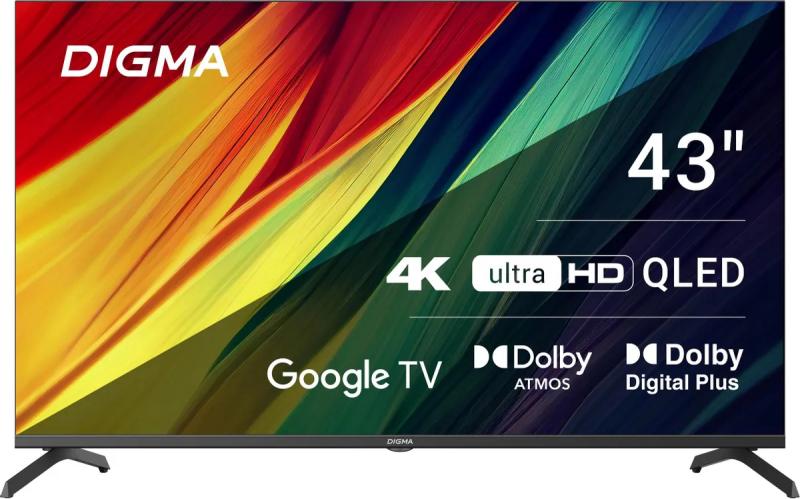  Digma DM-LED43UQB31, QLED, 4K Ultra HD, , Google TV