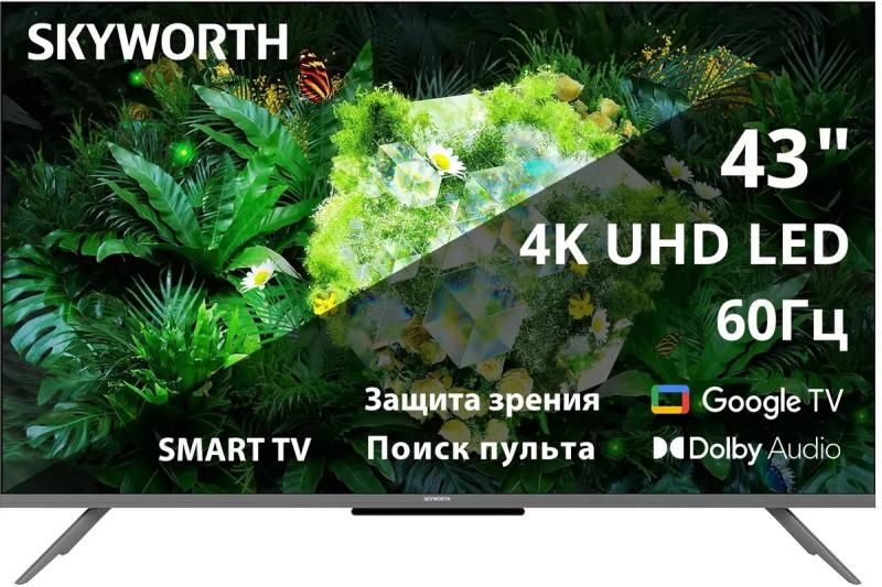 ��������� SKYWORTH 43G66G, 4K Ultra HD, ������, Google TV