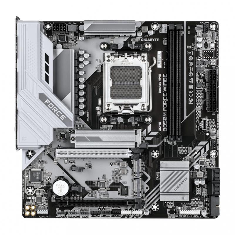 ����������� ����� GIGABYTE AMD B850 SAM5 MATX B850M FORCE WF6E GIGABYTE [B850M FORCE WF6E]