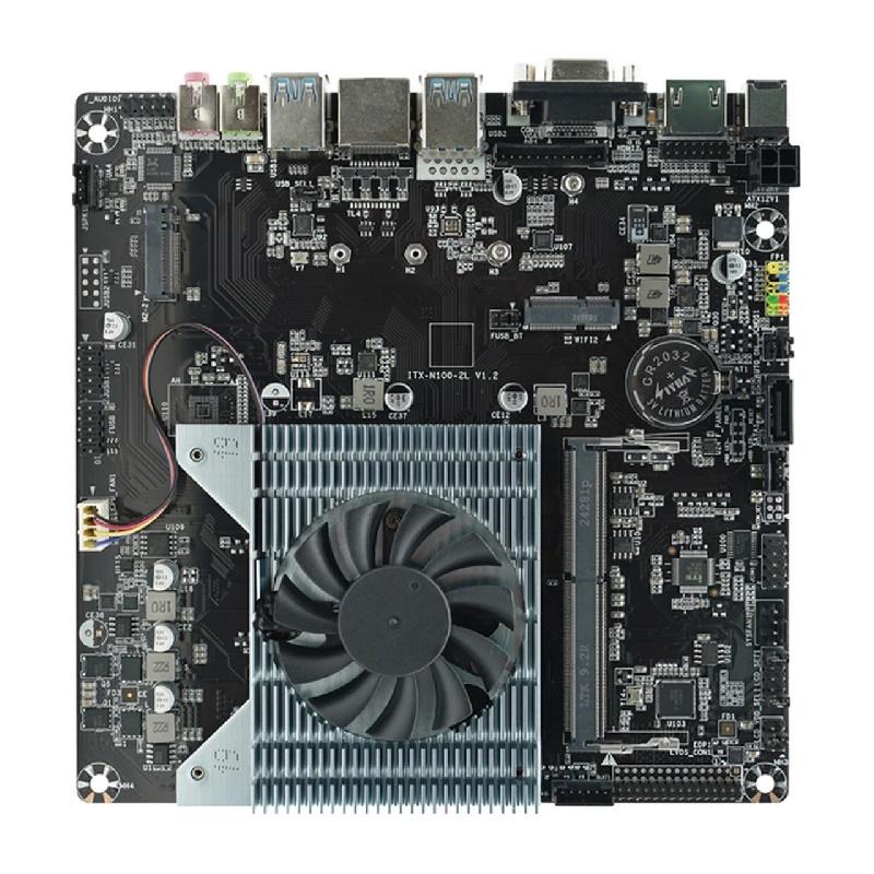 ����������� ����� AFOX AFMIN100-1L-V2, mini-ITX, Ret [AFMIN100-1L-V2]