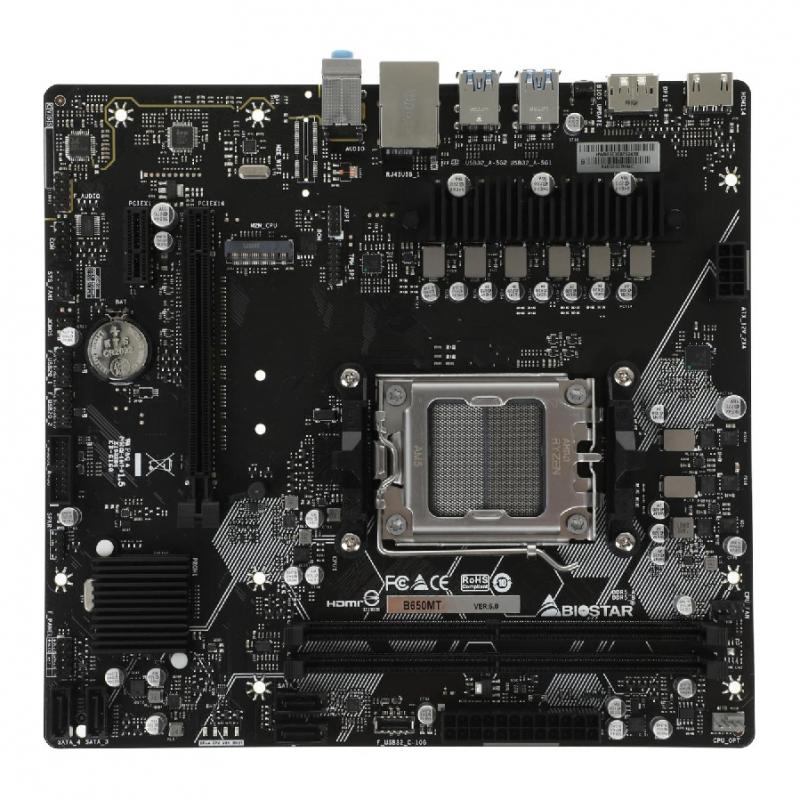 ����������� ����� Biostar B650MT-E Pro, SocketAM5, AMD B650, mATX, Ret [B650MT-E PRO]